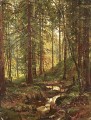 Arroyo por una ladera del bosque 1880 paisaje clásico Ivan Ivanovich